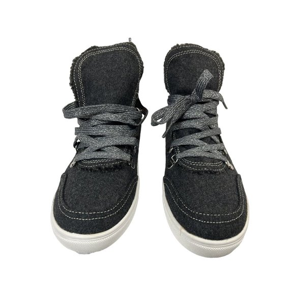 Jellypop Shoes - Jellypop Antarctic Sneaker Booties 8M Color Charcoal Fe